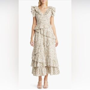 Floral Open-Back Maxi Dress by En Saison